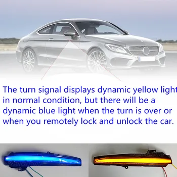 Dynamisk blinklyset Blinker Sekventiel Side Spejl Indikator For Mercedes Benz C E S GLC W205 X253 W213 W222 V Klasse W447